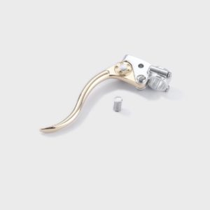 DELUXE LINE CLUTCH LEVER ASSEMBLY ALUMINUM & BRASS (polish)