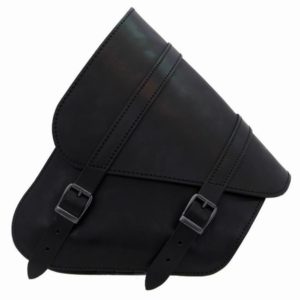 Sacoche Latérale Cuir Noir Softail /Swingarm Bag Softail Black Leather
