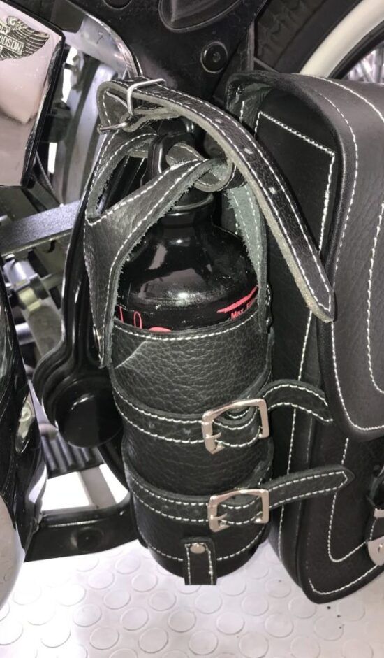 fuel-bottle-leather-holder-vintage fuel holder for bottle 1.5 liter