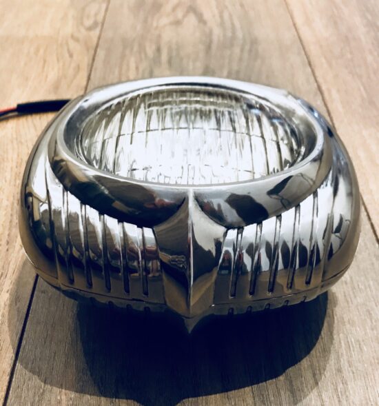 Electroline headlight phare bobber harley phare-bobber-blanc-harley