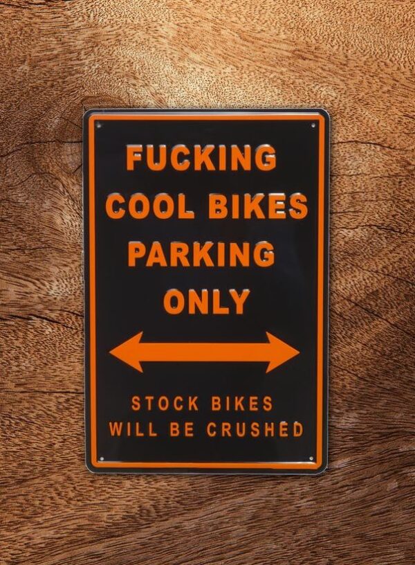 signal-plate-garage-parking-harley-only