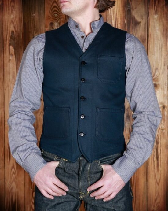 Pike-brothers-gilet-noir-face-homme Pike-brothers-gilet-noir-face-homme