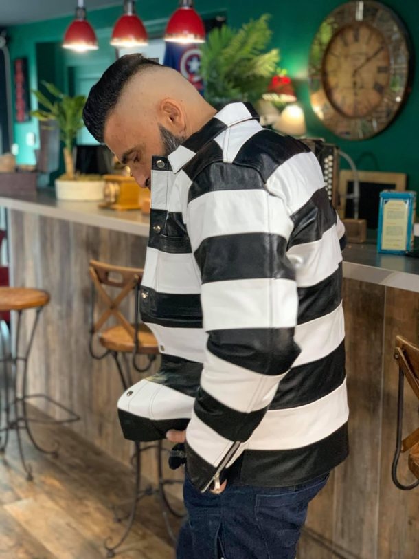 blouson-cuir-biker-rayé blouson-cuir-harley-rayures