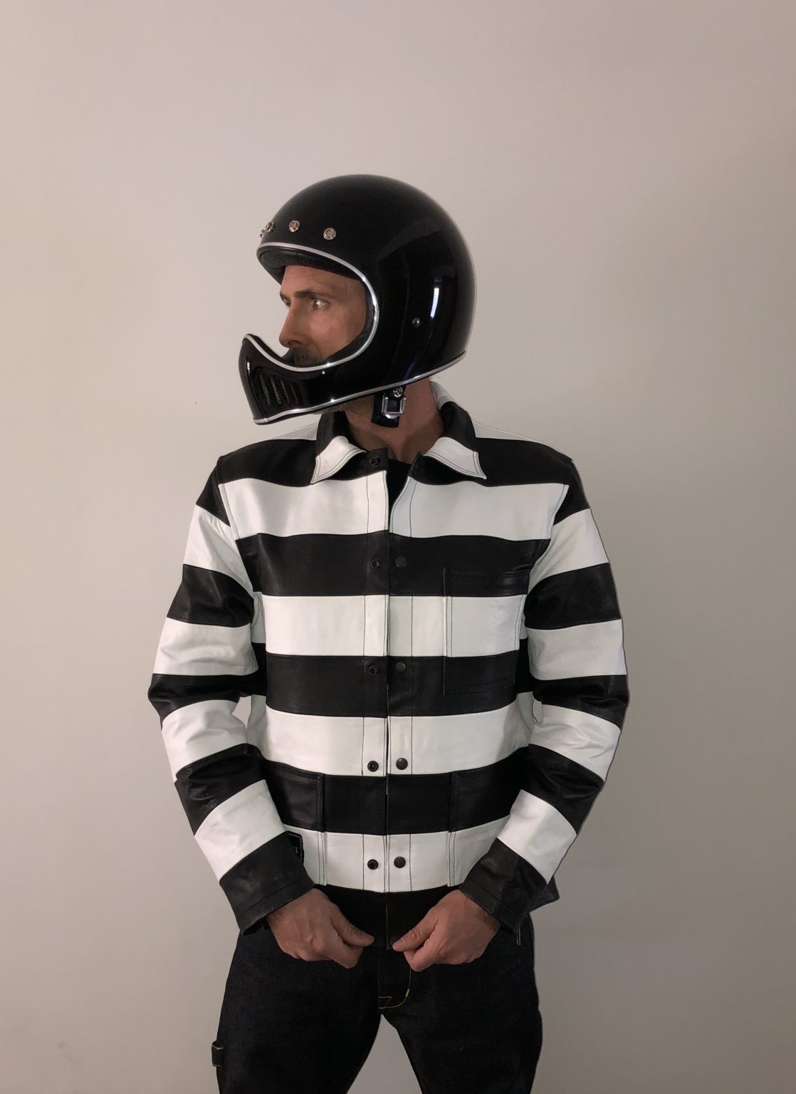 Prison Jacket Hold Fast Cowhide Leather School Of Cool Prison Jacket Hold Fast Cowhide Leather School Of Cool