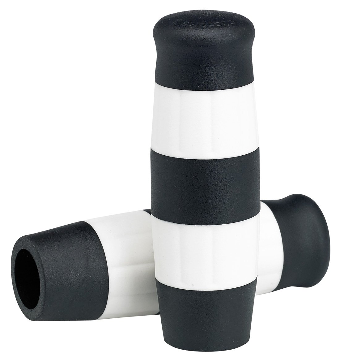 Qiilu 1 Paire De Poignées De Moto, 1 Pouce 25mm Universel Moto Vintage TPU Poignée Poignée De Guidon(Marron