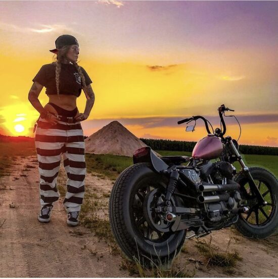 prison-trousers denim-pants-with-stripes-black-and-white