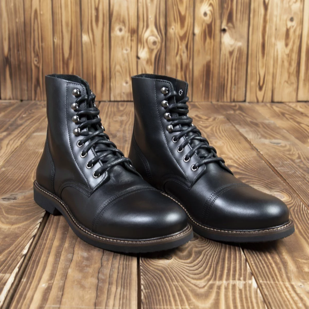 bottes-moto-cuir-vintage-1966-low-quarters bottes-moto-cuir-vintage-biker-pike-brothers-1966-low-quarters-main