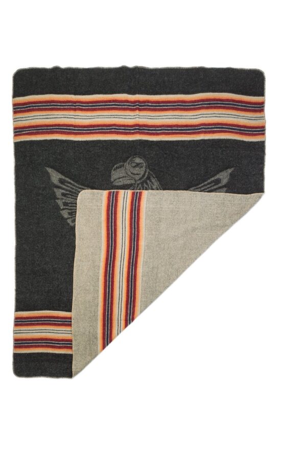blanket-Mexican-plaid-pure-wool-pike-brother-1969-denakatee-motorcycle-details-folded blanket-Mexican-plaid-pure-wool-pike-brother-1969-denakatee-motorcycle-details-folded