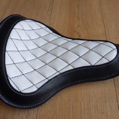 SOLO LEATHER SEAT HOLD FAST  “WHITE DIAMONDS”