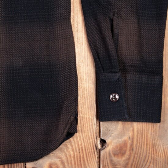 Chemise-Marin-coton-Pike-Brother-Kansas-brown-manche-details Chemise-Marin-coton-Pike-Brother-Kansas-brown-manche-details