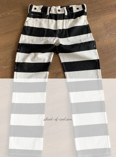 pantalon-prisonier-bagnard-16oz-collection-hold-fast-rayé-noir-blanc-devant