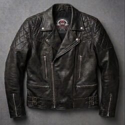 Blouson Cuir Moto Vintage Hollister – Style Perfecto blouson-cuir-perfecto-moto