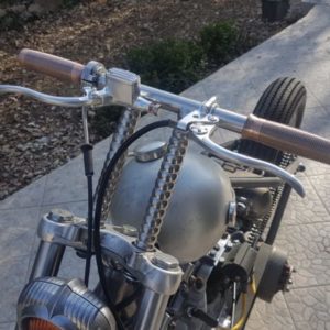 Pack de leviers Deluxe Embrayage + Maitre Cylindre Kustom Tech Alu Poli