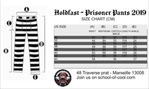 pantalon prisonnier holdfast size