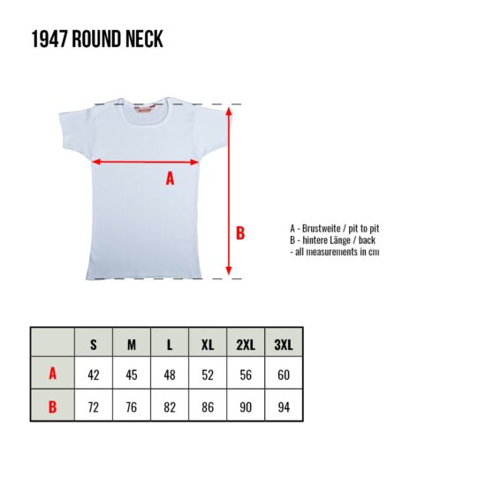 t-shirt_blanc-1947-Round Neck Grille des tailles t-shirt_blanc-1947-Round Neck Grille des tailles