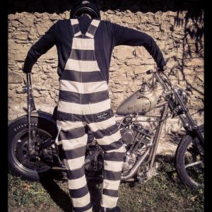 Striped on sale prison pants