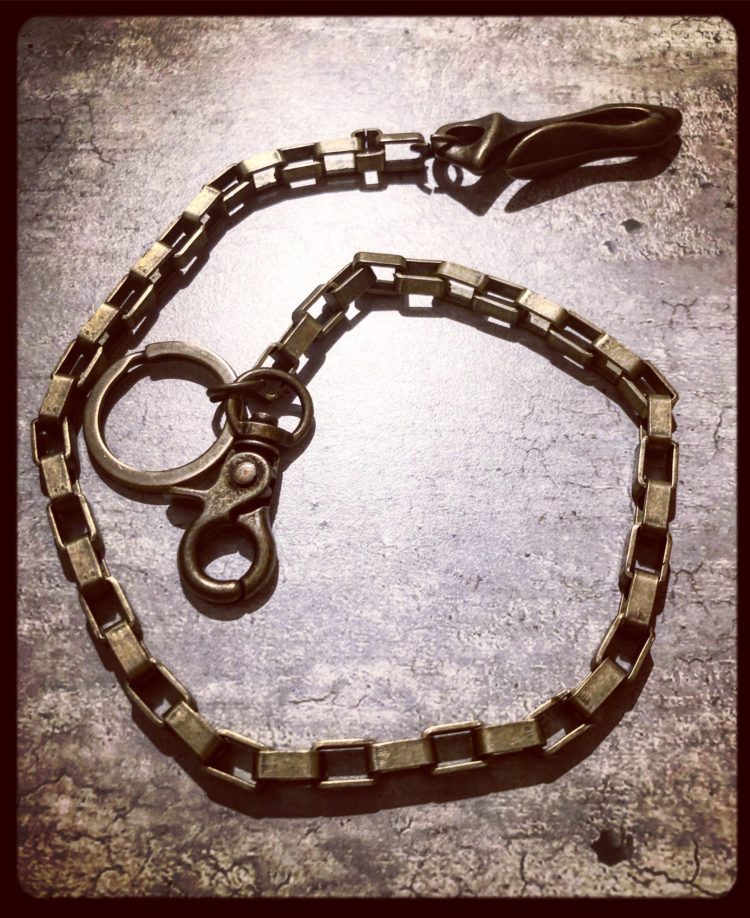 1x Chain Per Order Pocket Slip 19” Long Details about   Biker Chain • All Brass 
