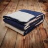 pure wool-blanket-US NAVY-pike-bothers-folded