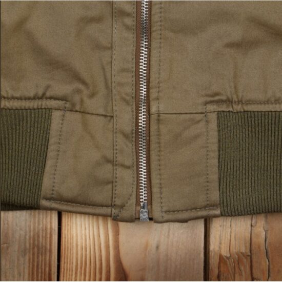 Blouson-pilote-aviateur-1945-bombardier-olive-pikebrothers (12) Blouson-pilote-aviateur-1945-bombardier-olive-pikebrothers-bas-fermeture