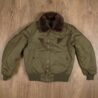 aviatior-jacket-b15-US-ARMY-1945-vintage-bomber-olive-pikebrothers-front-up