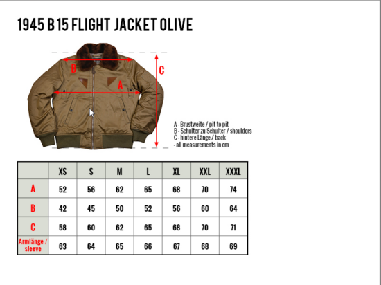Blouson-pilote-aviateur-us-army-1945-vintage-Pike Brothers Blouson-pilote-aviateur-us-army-1945-vintage-grille-taille-Pike Brothers