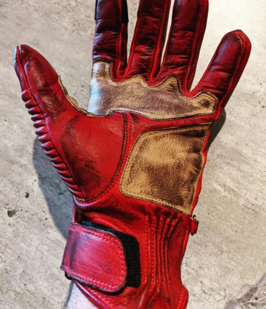 Gants-hold fast-le mans-rouge-biker-old-school-vintage-pouce-main Gants-hold fast-le mans-rouge-biker-old-school-vintage-pouce-main