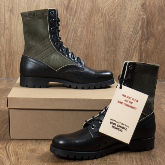 Bottes-Moto-1966-Jungle-BOOTS-Pike-brothers-OLIVE-cuir (12) Bottes-US-1966-Jungle-BOOTS-Pike-brothers-OLIVE-toile