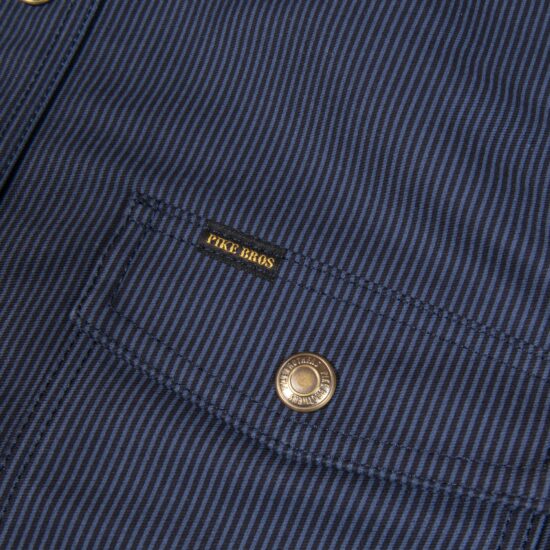 Shirt-pike-brother-Hamburg-1943-US-navy blue-Elephant-skin-pocket Shirt-pike-brother-Hamburg-1943-US-navy blue-Elephant-skin-pocket