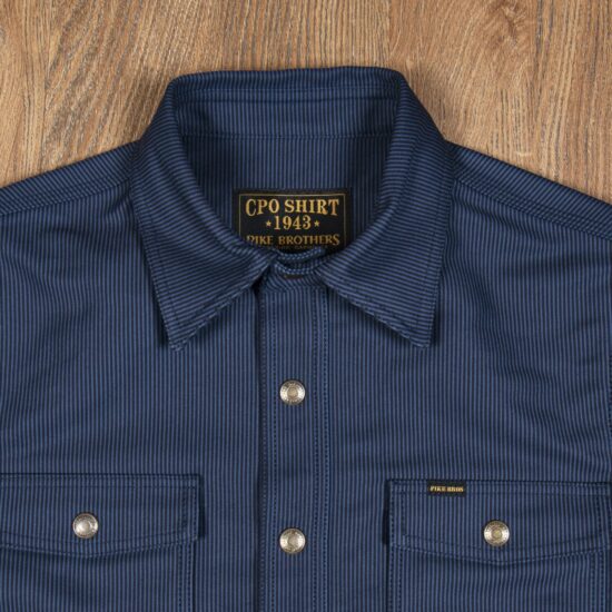 Shirt-pike-brother-Hamburg-1943-US-navy blue-Elephant-skin-collar Shirt-pike-brother-Hamburg-1943-US-navy blue-Elephant-skin-collar