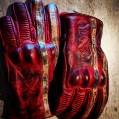 Red Leather Gloves “1971 Le Mans”