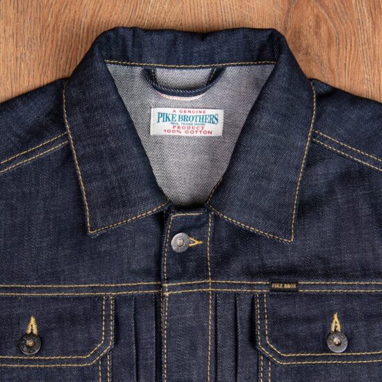 Veste-blouson-1958- Roamer-Jacket 15oz-indigo-Pike-Brothers-devant Veste-blouson-1958- Roamer-Jacket 15oz-indigo-Pike-Brothers-devant