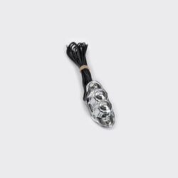 Commodos Double boutons Deluxe Kustom Tech - CHROME