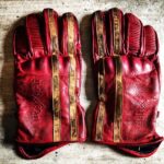 Red Leather Gloves "1971 Le Mans"