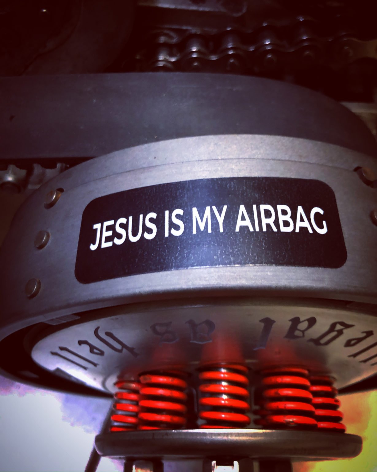 STICKER "JESUS IS MY AIRBAG" school of cool