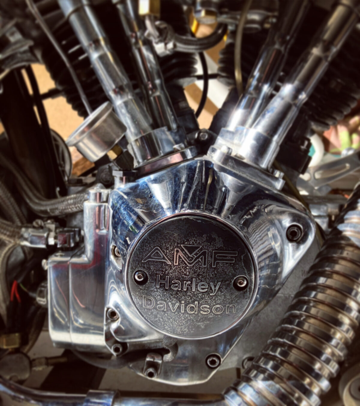 Point Cover AMF Harley Davidson engraved - SCHOOL OF COOL