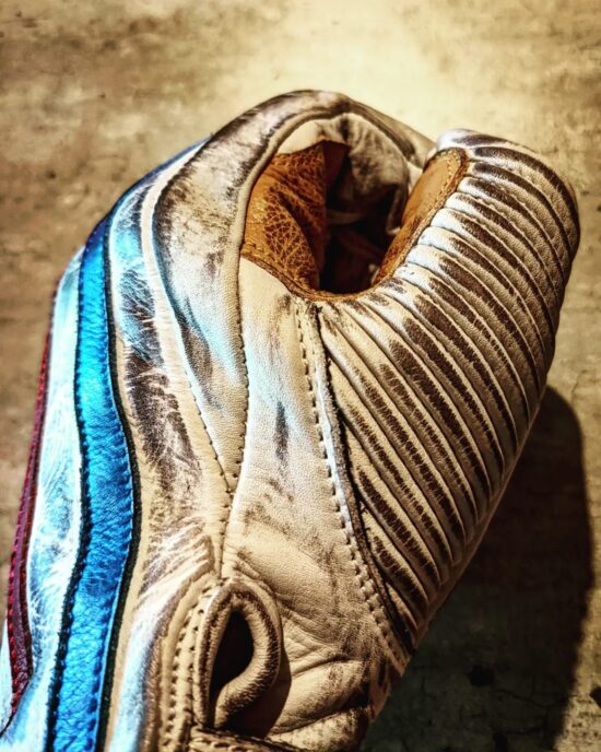 Gants-hold fast-le mans-blanc-biker-old-school-vintage-cote Gants-hold fast-le mans-blanc-biker-old-school-vintage-cote