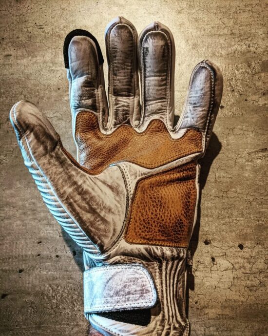 Gants-hold fast-le mans-blanc-biker-old-school-vintage-paume Gants-hold fast-le mans-blanc-biker-old-school-vintage-paume