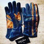 Gants Cuir Bleu Pétrole "1971 Le Mans"