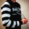 Pull-raye-noir-blanc-vintage-manches longues-holdfast-cote
