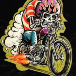 Sticker Japan rider