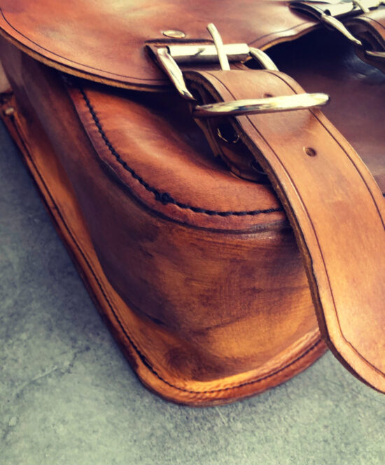 saoche-softail-cuir-marron saoche-softail-cuir-marron