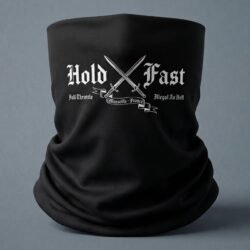 Tour de Cou noir Hold Fast « Illegal As Hell » tour-de-cou-biker-noir