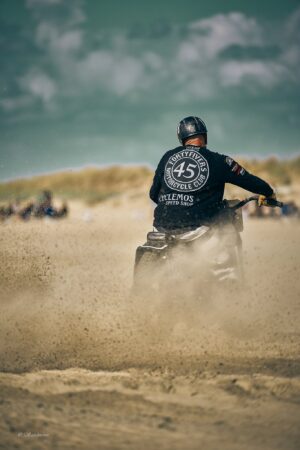 prison-pants-denim-holdfast-Chris Gregor-ROMO-MOTOR FESTIVAL-motorbike-sand-racer