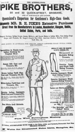 histoire-1886 Advertisment in Queensland Figaro and Punch Magazine - Brisbane
