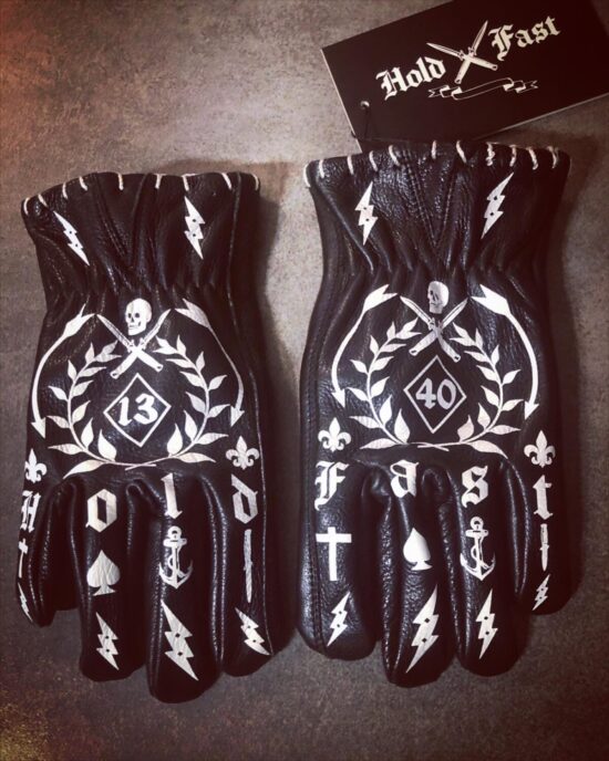 Black-tattoo-gloves-leather black-leather-gloves-biker