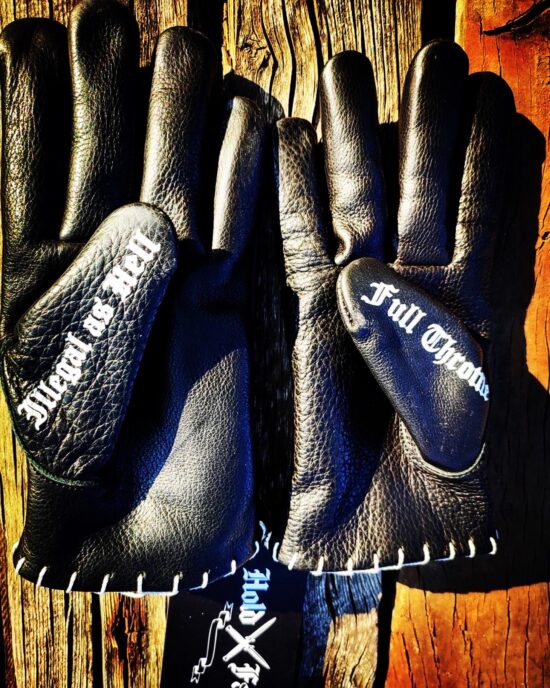 Kustom-leather-gloves tattoo-gloves
