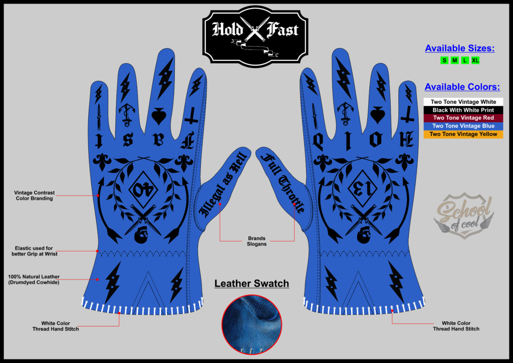 Broche Vintage En Celluloïd - Gants Bleus - Années 80, Bijou Rétro