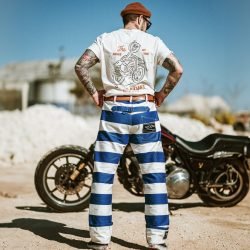 pantalon-prisonnier-denim-bleu-hold-fast -dos pantalon-prisonnier-denim-bleu-hold-fast -dos