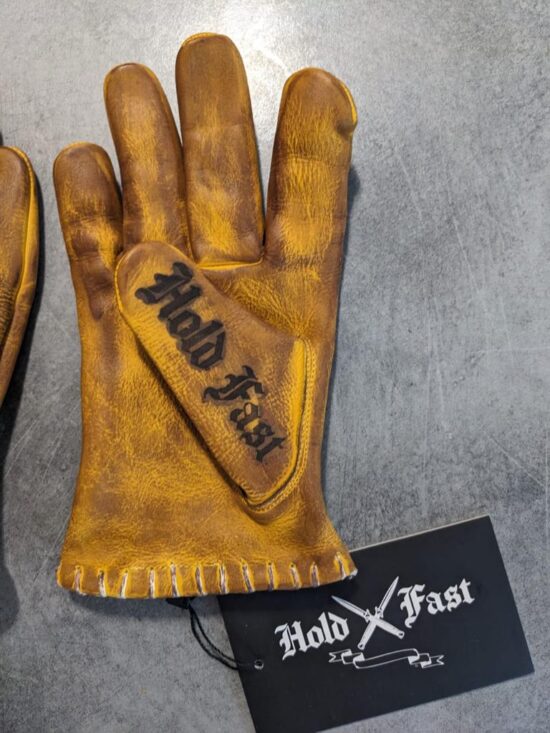 Gants moto-cuir-bobbers-vintage-old school-holdfast-jaunes-France-harley davidson Gants moto-cuir-bobbers-vintage-old school-holdfast-jaunes-France-harley davidson