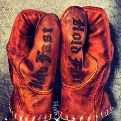 Gants cuir moto vintage rouge 1936 HOLD FAST BOARDTRACK Gants moto-cuir-bobbers-vintage-old school-holdfast-rouges-France-harley davidson - pouces